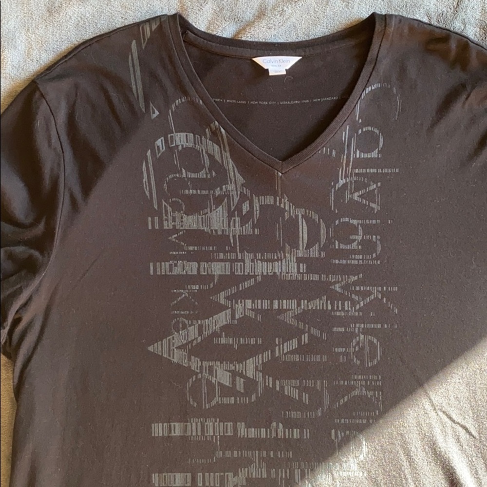 Calvin Klein Slim Fit Mens V neck tee